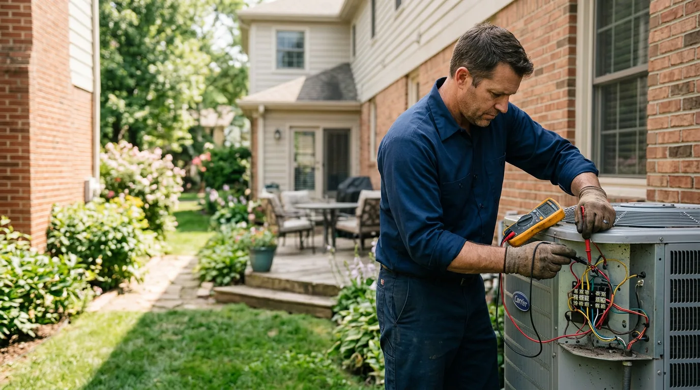 HVAC technician working near Lynden, WA